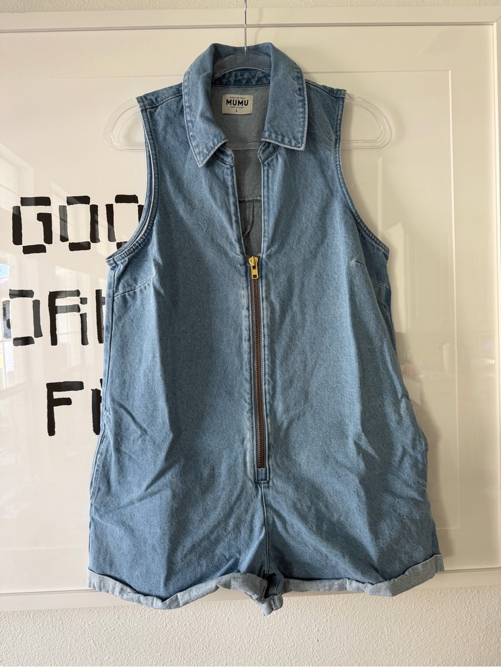 Show me your Mumu denim romper